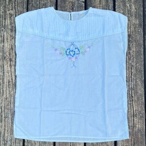 Vintage Embroidered Blouse From Thailand